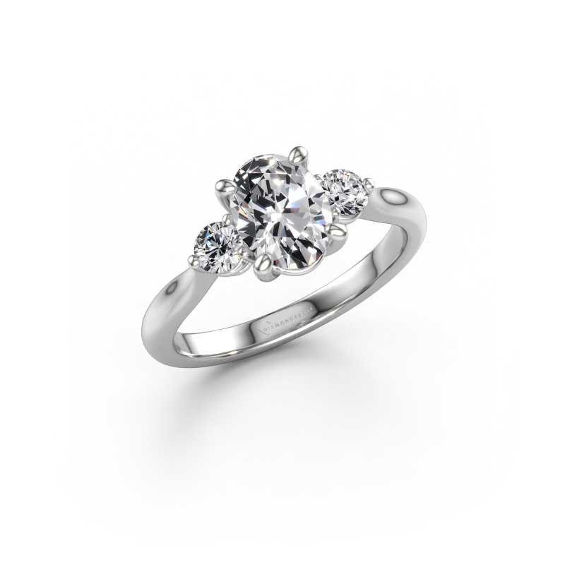 Afbeelding van Verlovingsring Lieselot OVL 950 platina Lab-grown diamant 1.40 crt