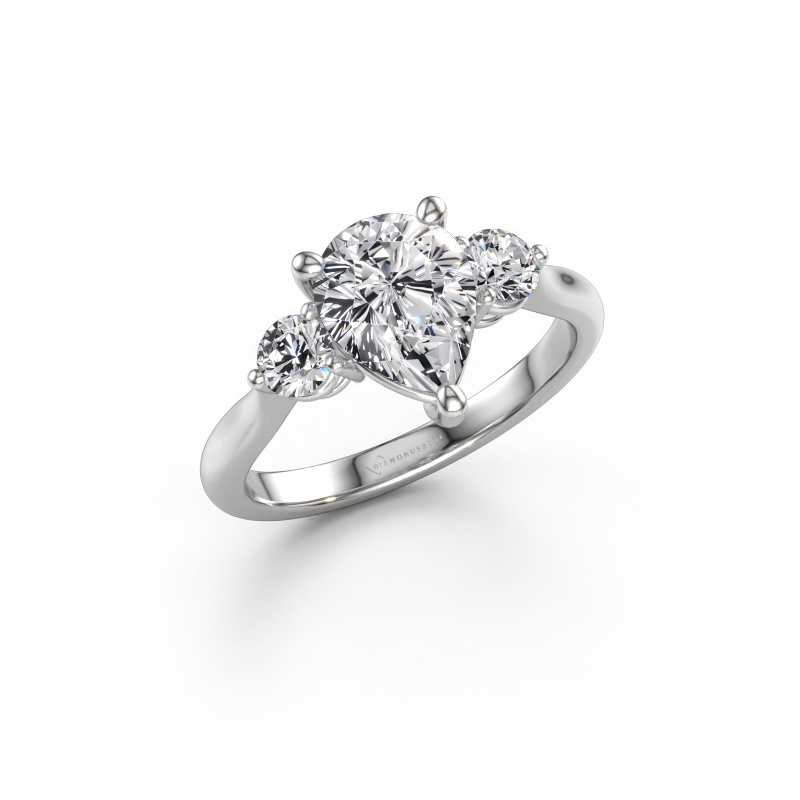 Immagine di Anello di fidanzamento Lieselot PER 950 platino Diamante 1.90 crt