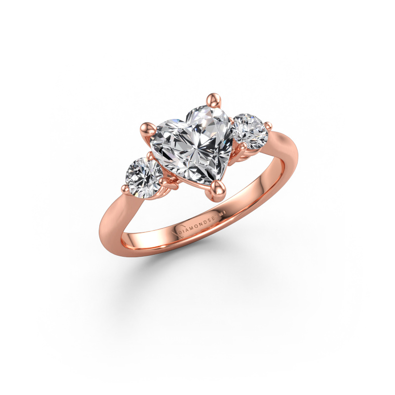 Immagine di Anello di fidanzamento Lieselot HRT 585 oro rosa Diamante lab grown 1.90 crt