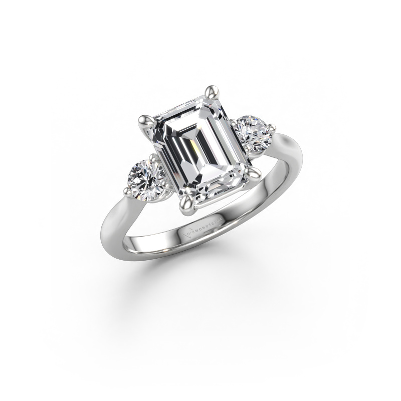 Afbeelding van Verlovingsring Lieselot EME 950 platina Diamant 2.90 crt