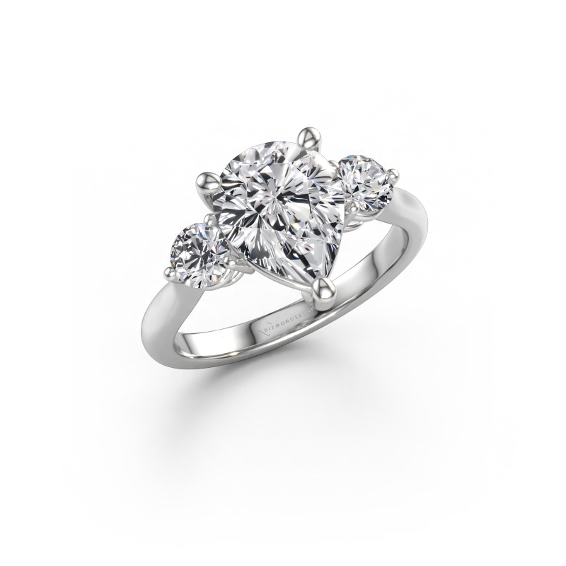 Afbeelding van Verlovingsring Lieselot PER 950 platina Lab-grown diamant 2.60 crt