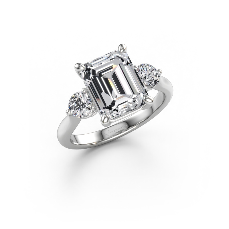 Immagine di Anello di fidanzamento Lieselot EME 585 oro bianco Diamante lab grown 4.00 crt
