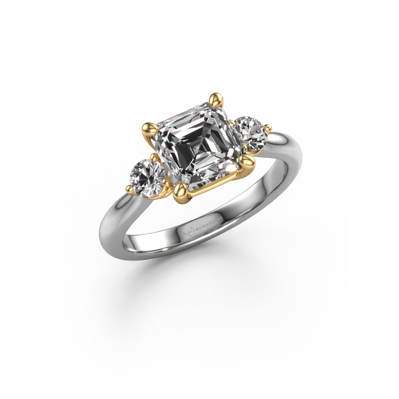 Image de Bague de fiançailles Lieselot ASSC 585 or blanc Diamant 2.30 crt