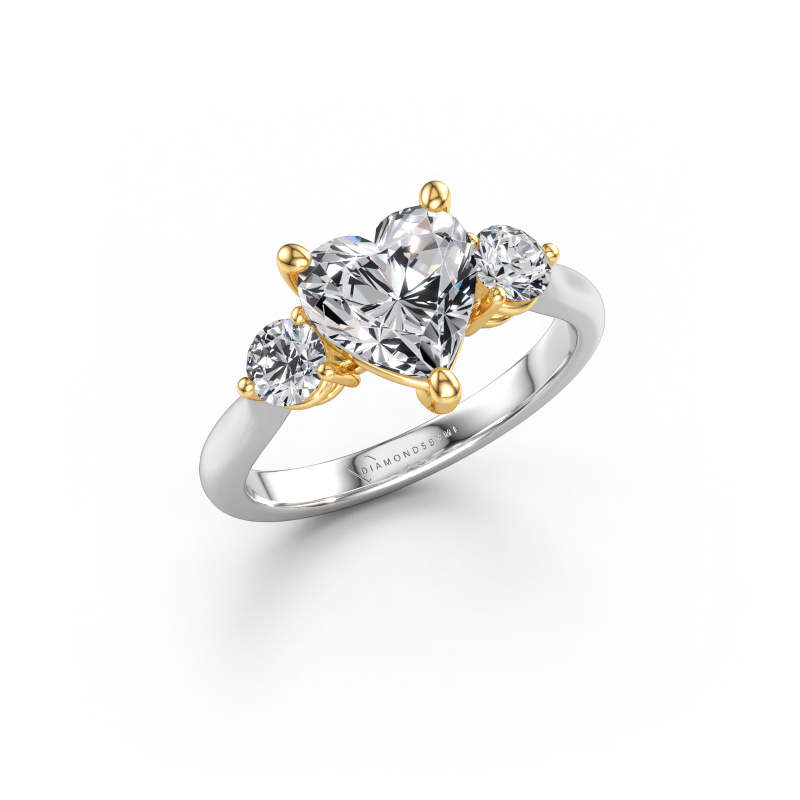 Afbeelding van Verlovingsring Lieselot HRT 585 witgoud Lab-grown diamant 2.50 crt