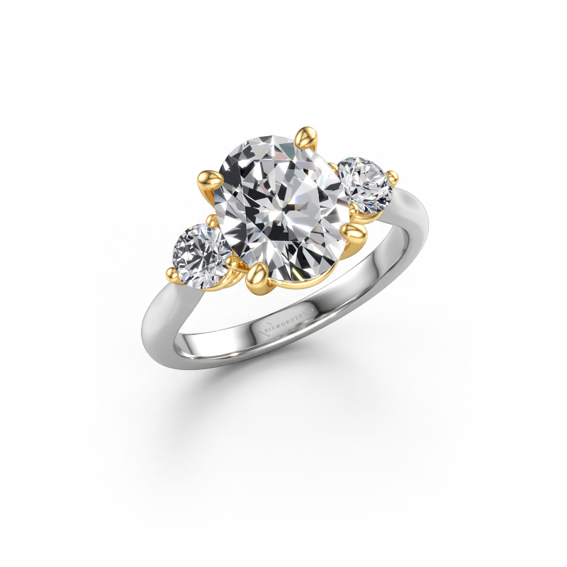 Afbeelding van Verlovingsring Lieselot OVL 585 witgoud Lab-grown diamant 3.20 crt