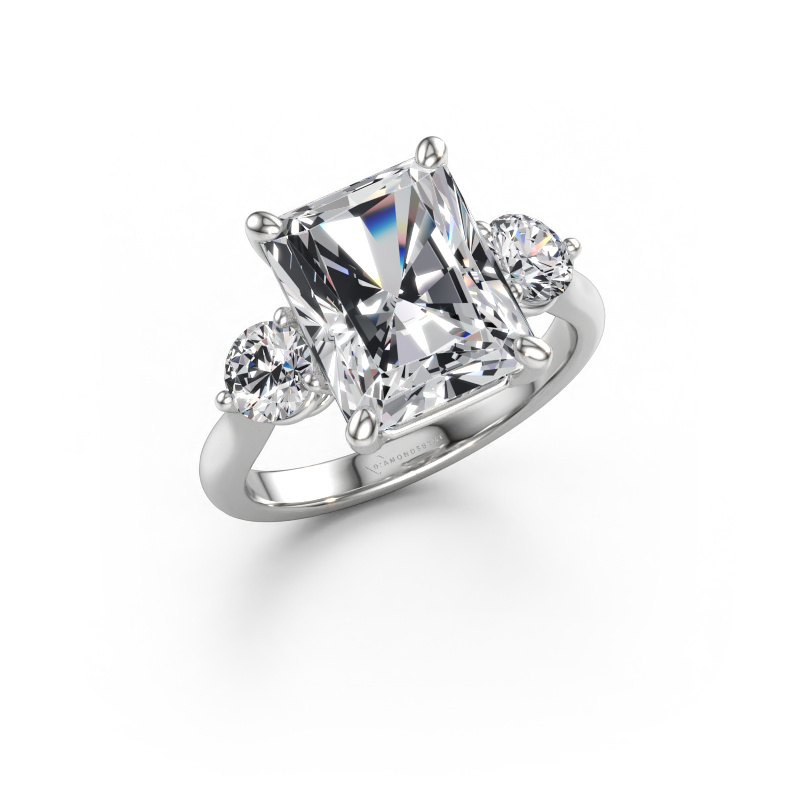 Immagine di Anello di fidanzamento Lieselot RAD 950 platino Diamante lab grown 5.85 crt