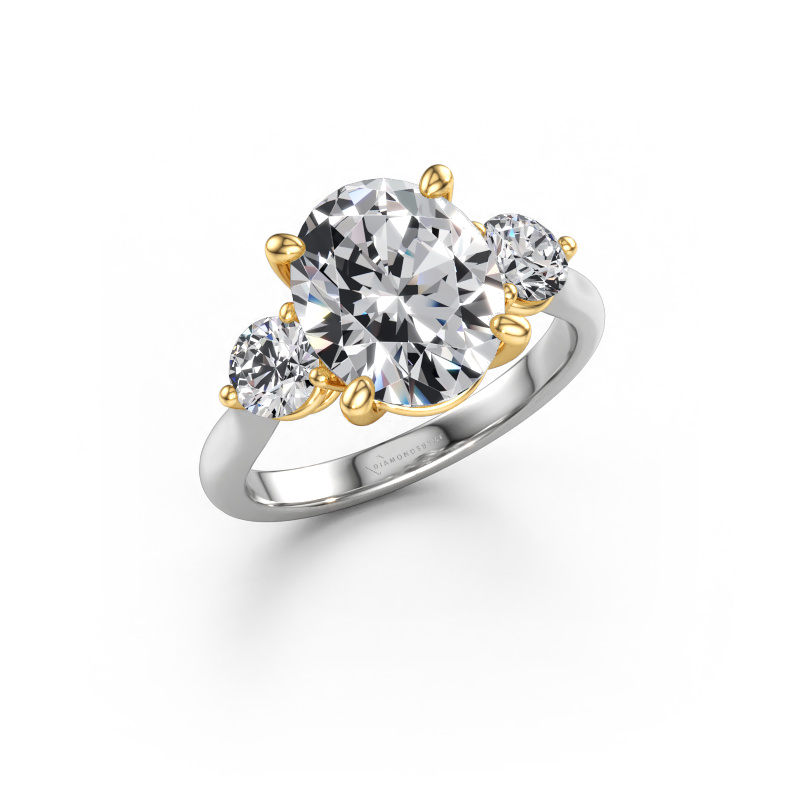 Afbeelding van Verlovingsring Lieselot OVL 585 witgoud Lab-grown diamant 4.65 crt