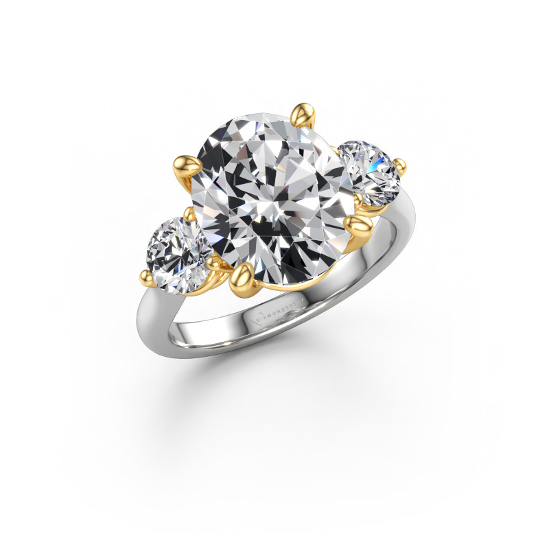 Afbeelding van Verlovingsring Lieselot OVL 585 witgoud Lab-grown diamant 6.05 crt