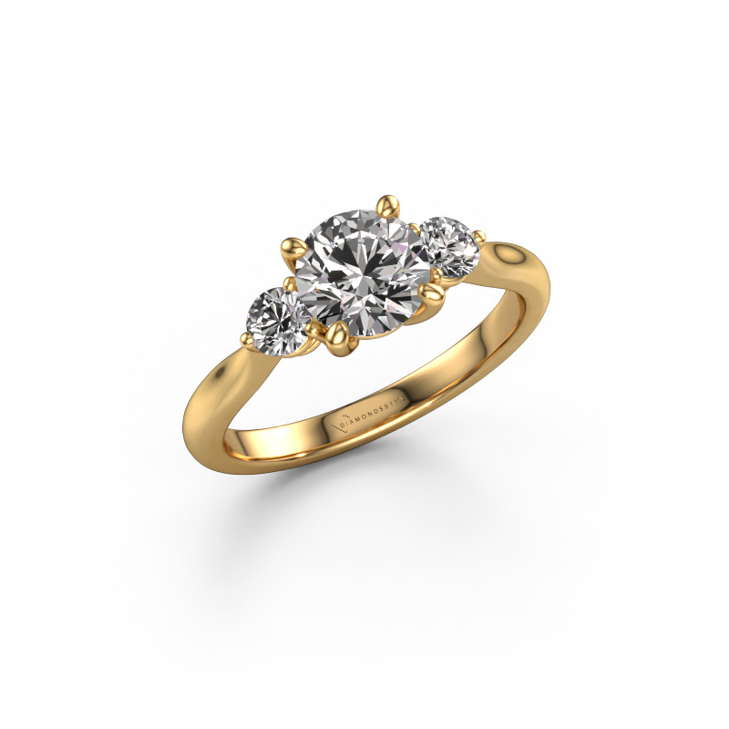 Bild von Verlobungsring Lieselot RND 585 Gold Custom diamant 6.5 mm