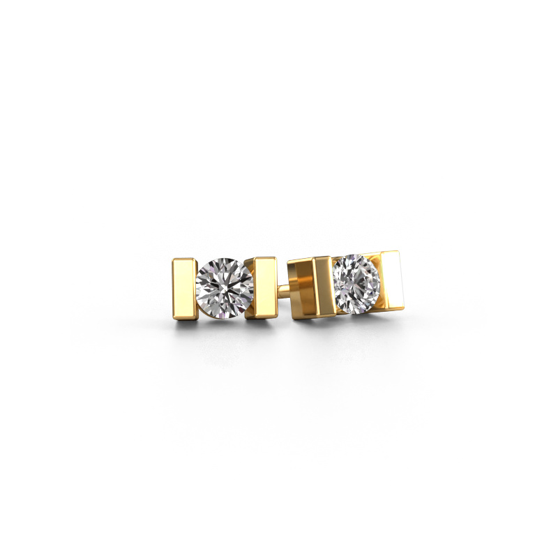 Bild von Ohrsteckers Lieve 585 Gold Custom diamant 3.7 mm