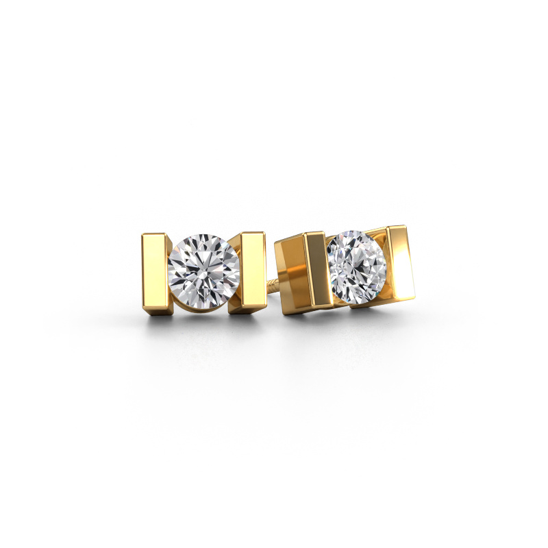 Bild von Ohrsteckers Lieve 585 Gold Diamant 0.60 crt