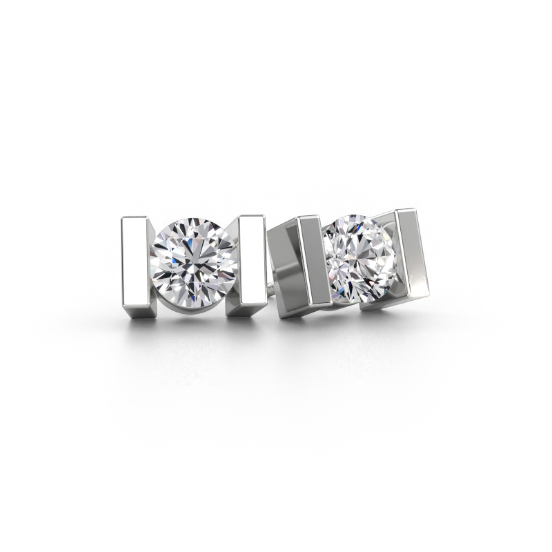 Immagine di Orecchini a lobo Lieve 950 platino Diamante lab grown 1.40 crt