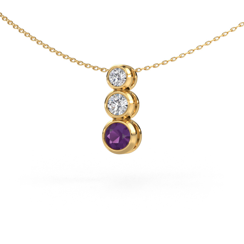 Bild von Anhänger Linda 585 Gold Amethyst 5 mm