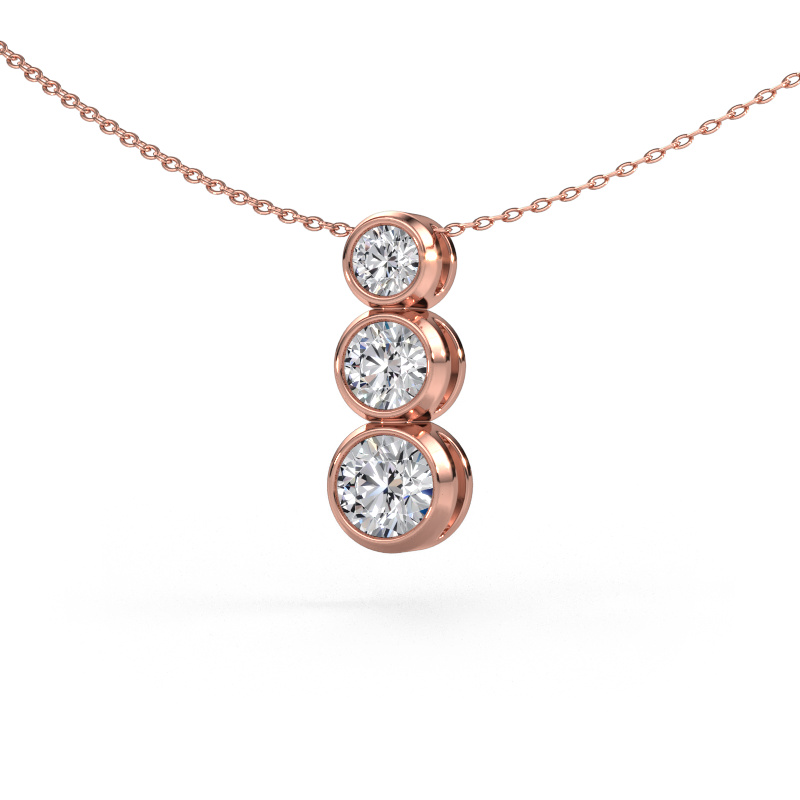 Image of Pendant Linda 585 rose gold Diamond 1.45 crt