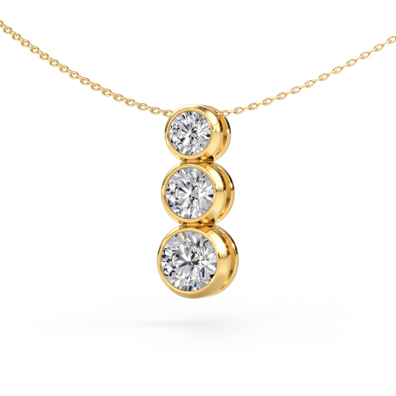 Image de Pendentif Linda 585 or jaune Diamant 2.45 crt