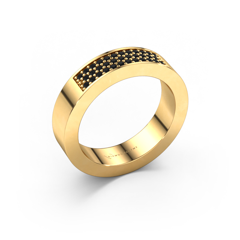 Bild von Ring Lindsey 1 585 Gold Schwarz Diamant 0.28 crt
