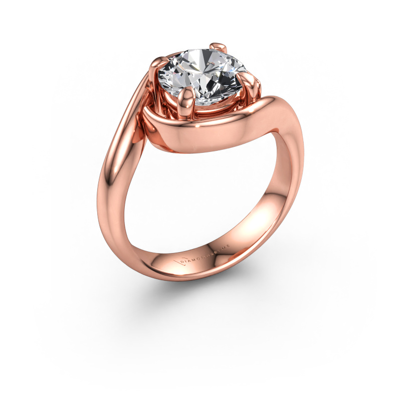 Bild av Förlovningsring Linn 585 roséguld Diamant 2.00 crt
