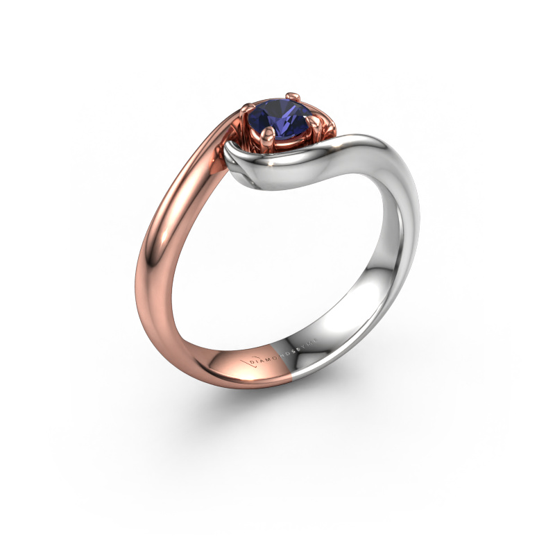 Image of Engagement ring Linn 585 rose gold Sapphire 4.2 mm