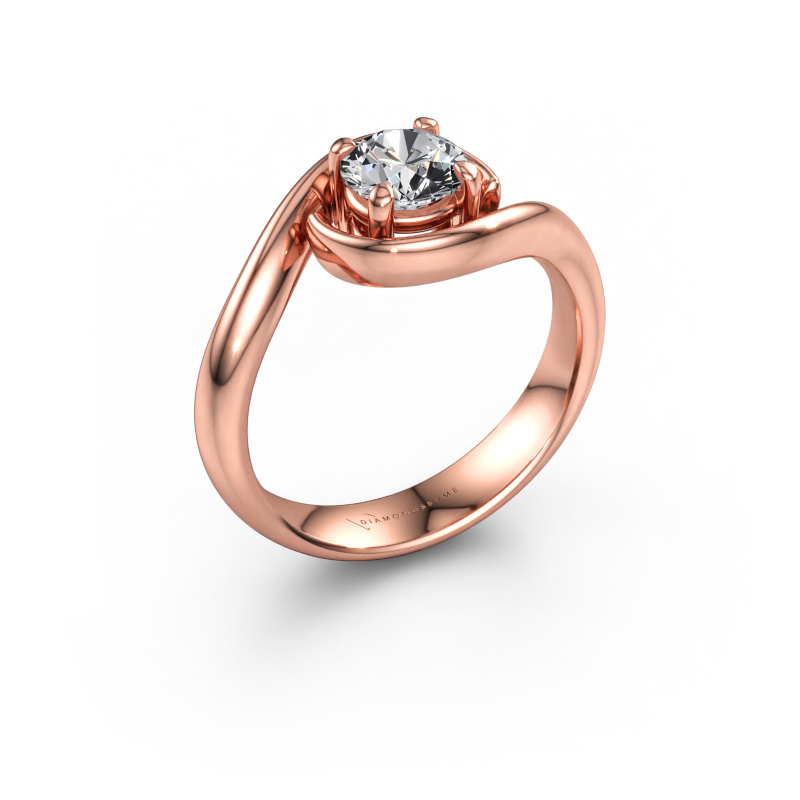 Bild av Förlovningsring Linn 585 roséguld Labbodlad diamant 0.70 crt