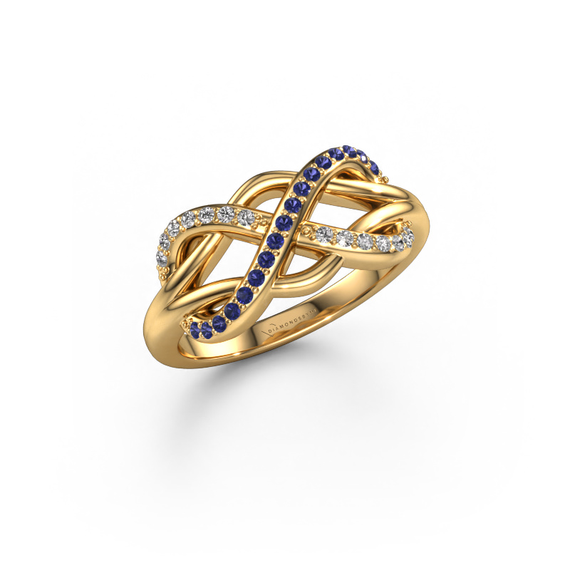 Image of Ring Lizan 585 gold Sapphire 1.1 mm