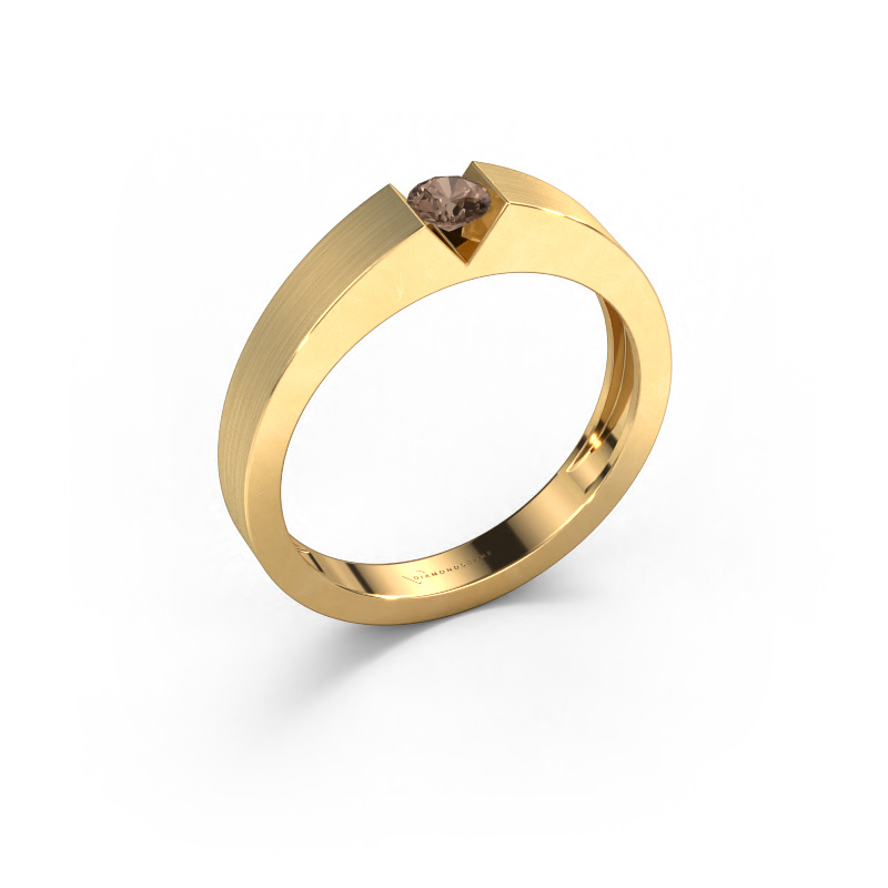 Bild von Verlobungsring Lizzy 1 585 Gold Braun Diamant 0.20 crt