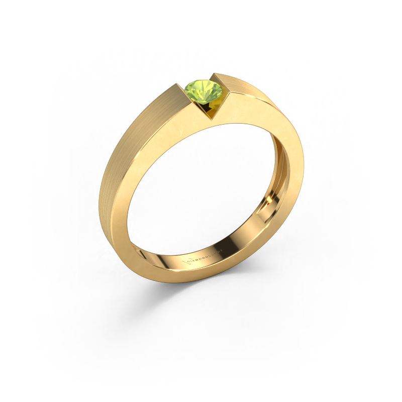 Image de Bague de fiançailles Lizzy 1 585 or jaune Péridot 3.7 mm