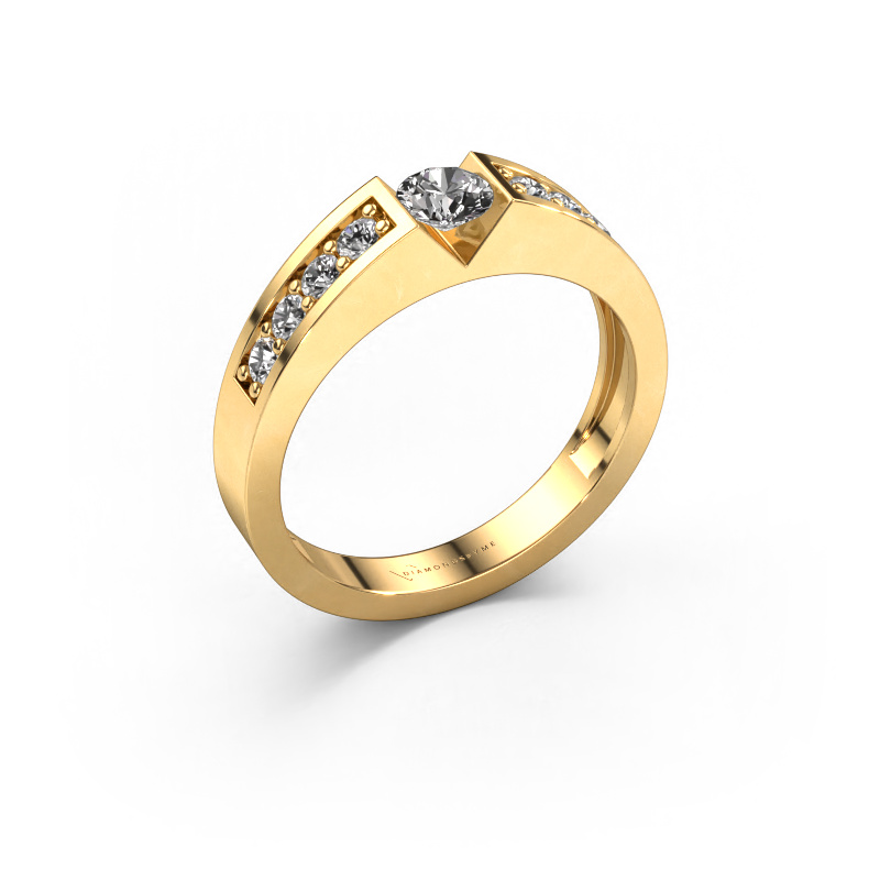 Image de Bague de fiançailles Lizzy 2 585 or jaune Diamant 0.49 crt