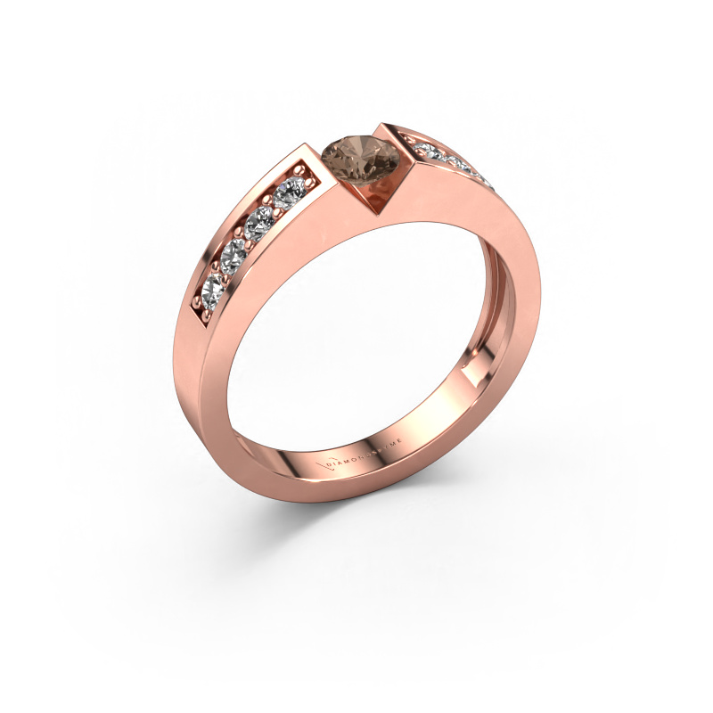 Image of Engagement ring Lizzy 2 585 rose gold Brown diamond 0.54 crt