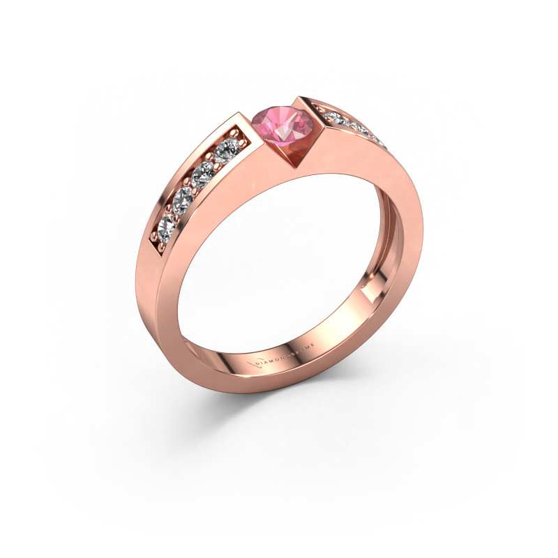 Bild von Verlobungsring Lizzy 2 585 Roségold Turmalin rosa 4.2 mm