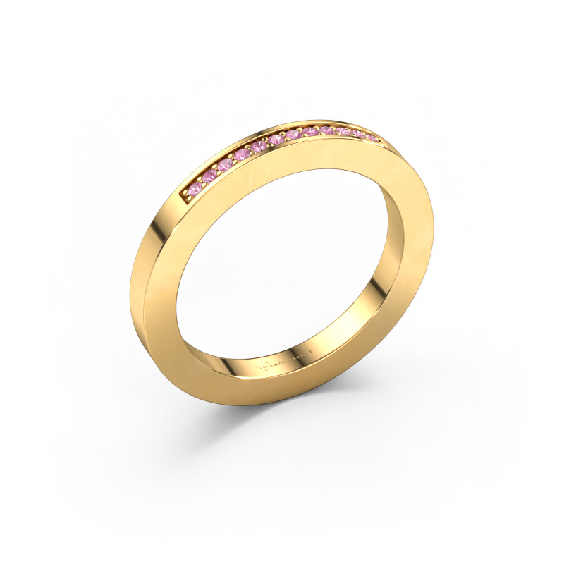 Bild von Vorsteckring Loes 1 585 Gold Pink Saphir 1.1 mm