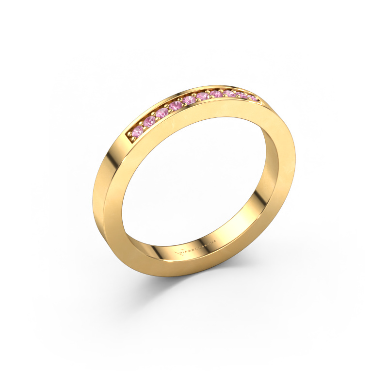 Bild von Vorsteckring Loes 3 585 Gold Pink Saphir 1.3 mm