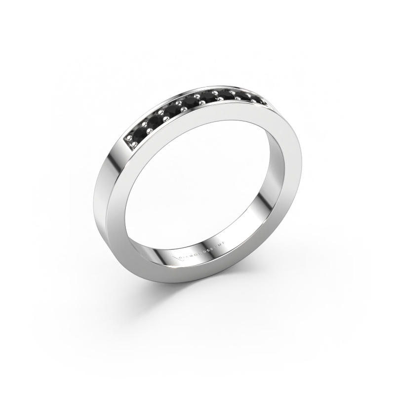 Bild von Vorsteckring Loes 5 950 Platin Schwarz Diamant 0.192 crt