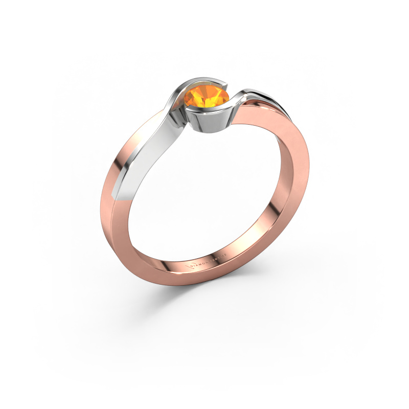 Image of Ring Lola 585 rose gold Citrin 4 mm