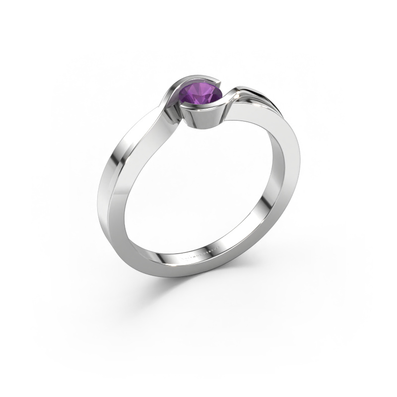 Bild von Ring Lola 585 Weißgold Amethyst 4 mm
