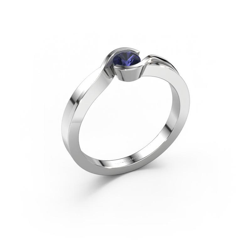 Image of Ring Lola 585 white gold Sapphire 4 mm