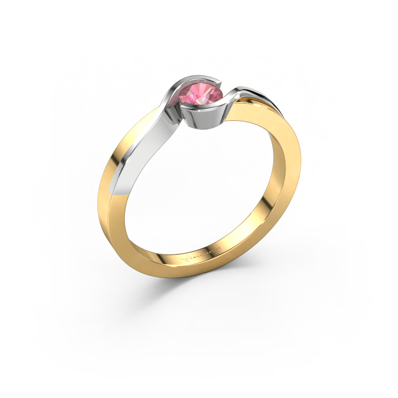 Image of Ring Lola 585 gold Tourmaline pink 4 mm