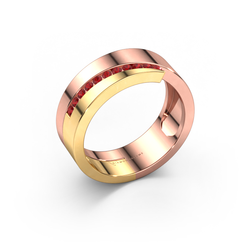 Image of Ring Loma 585 rose gold Ruby 1.5 mm