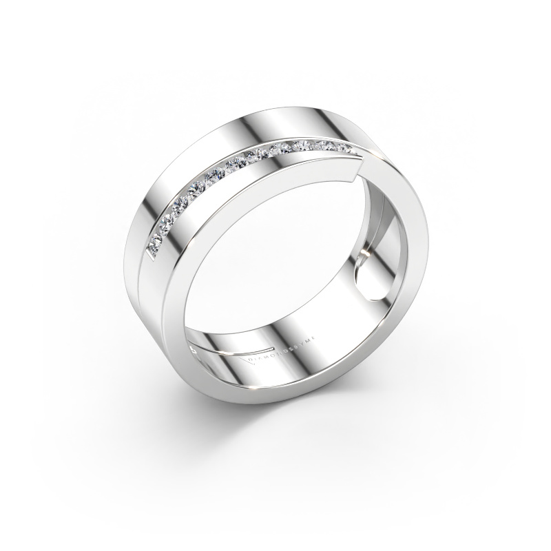Immagine di Anello Loma 585 oro bianco Diamante lab grown 0.165 crt