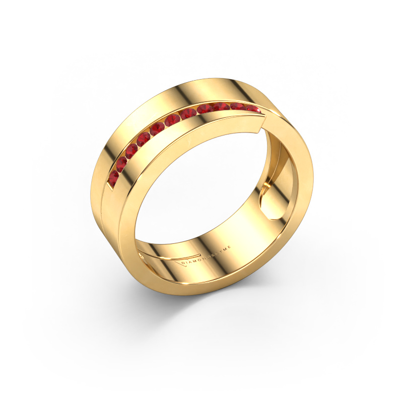 Image of Ring Loma 585 gold Ruby 1.5 mm