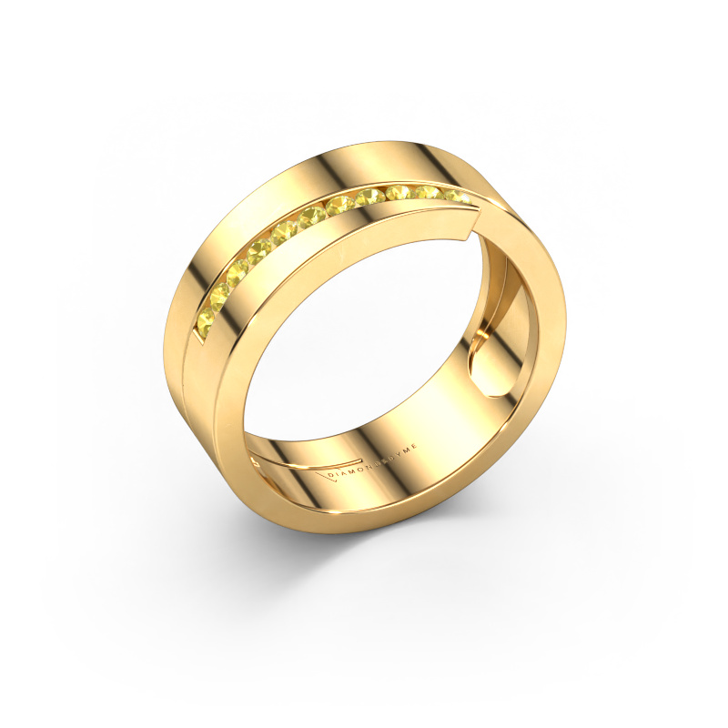 Image of Ring Loma 585 gold Yellow sapphire 1.5 mm