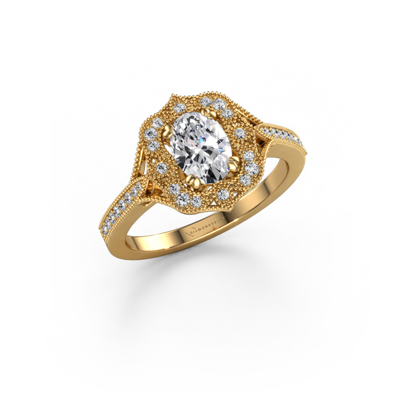 Image of Engagement ring Loni 585 gold Lab grown diamond 0.883 crt
