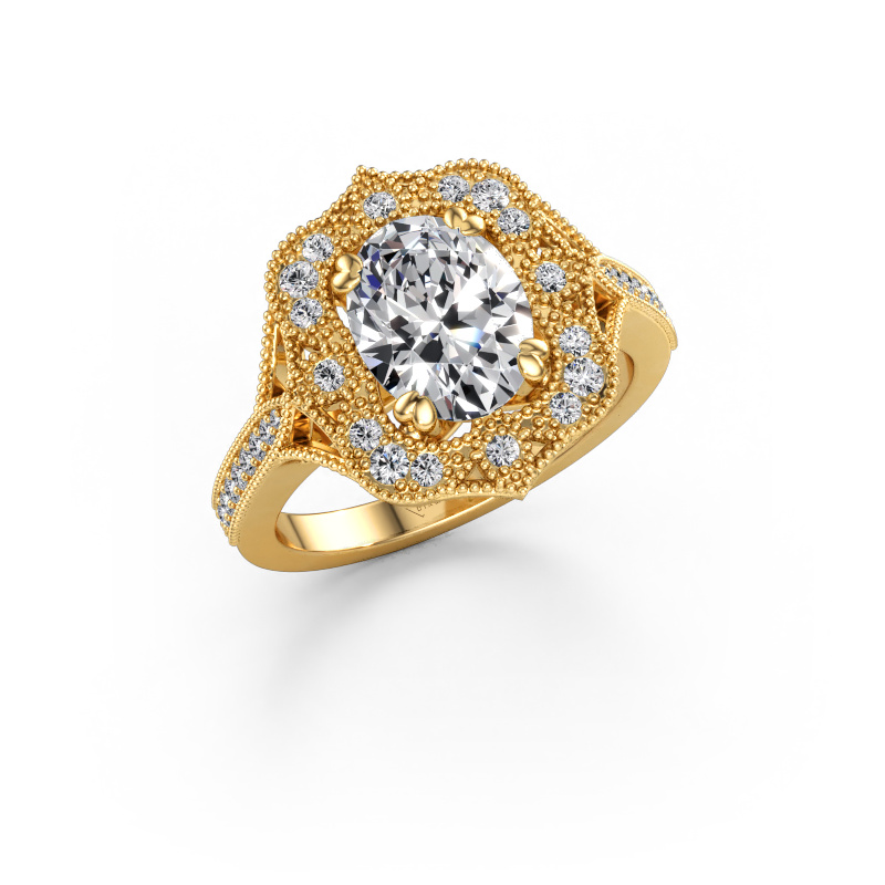 Immagine di Anello di fidanzamento Loni 585 oro Diamante lab grown 2.076 crt