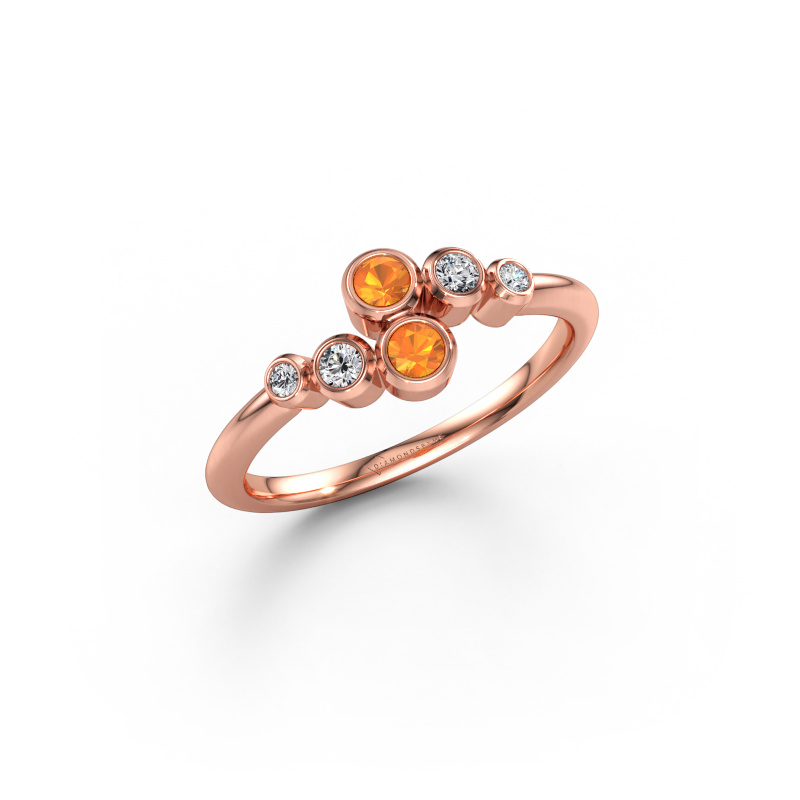 Bild av Ring Lonnie 585 roséguld Citrin 2.5 mm