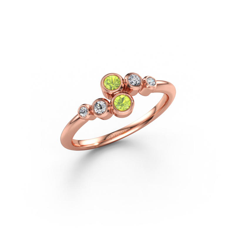 Bild av Ring Lonnie 585 roséguld Peridot 2.5 mm
