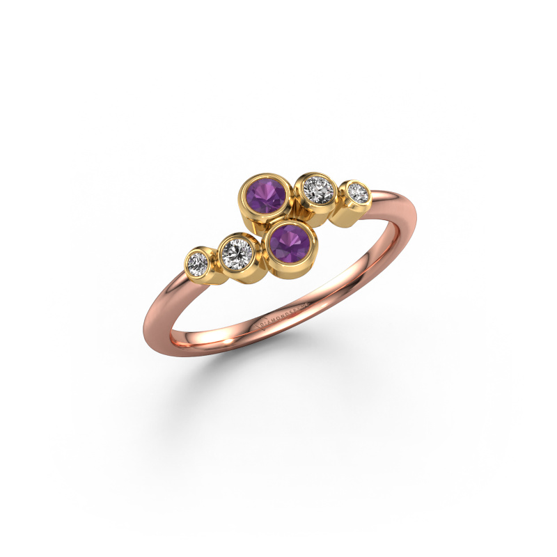 Bild von Ring Lonnie 585 Roségold Amethyst 2.5 mm