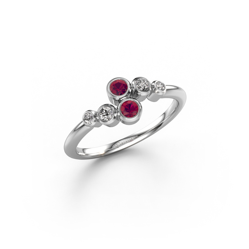 Image of Ring Lonnie 950 platinum Rhodolite 2.5 mm