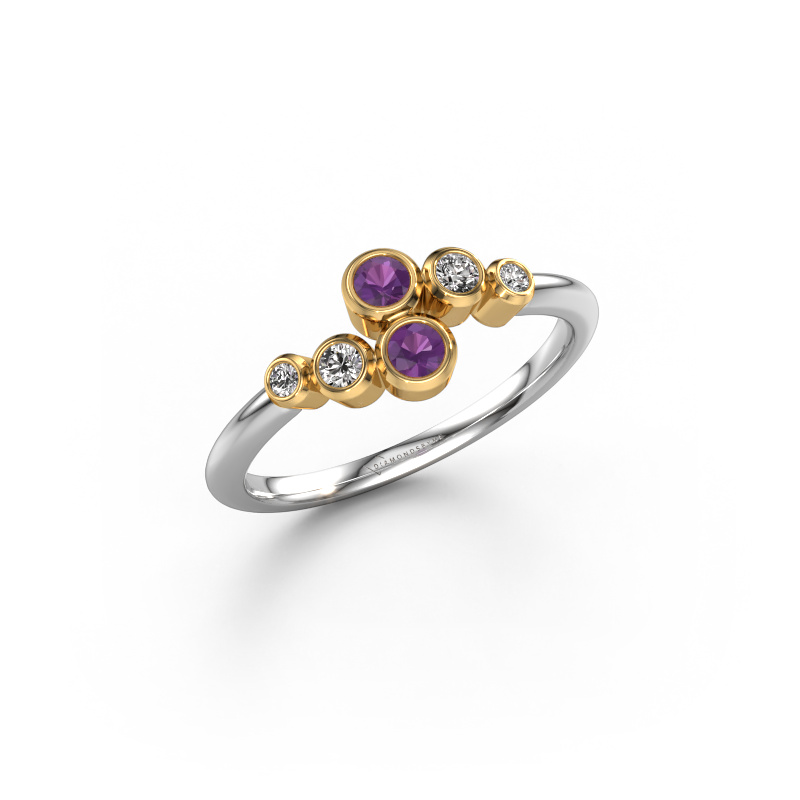 Bild von Ring Lonnie 585 Weißgold Amethyst 2.5 mm