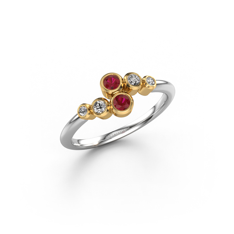 Image of Ring Lonnie 585 white gold Ruby 2.5 mm