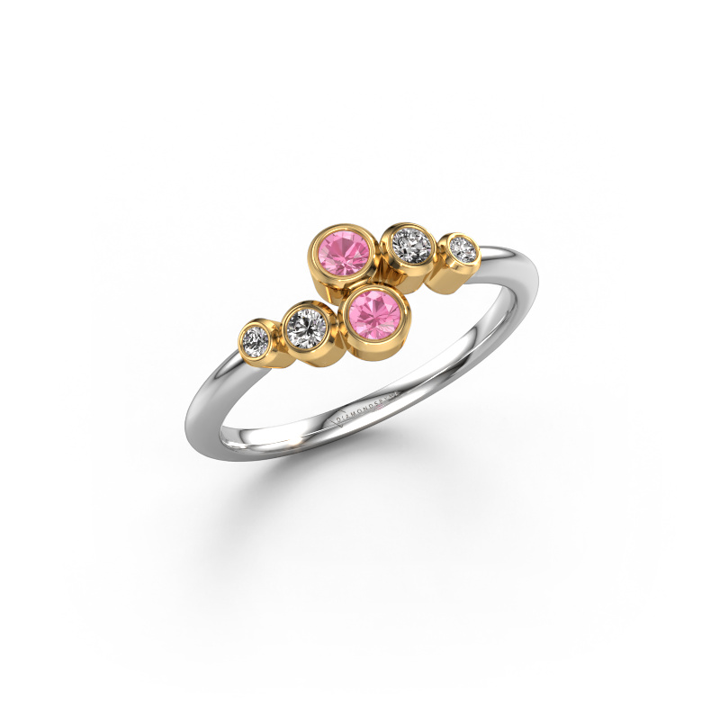 Bild von Ring Lonnie 585 Weißgold Pink Saphir 2.5 mm