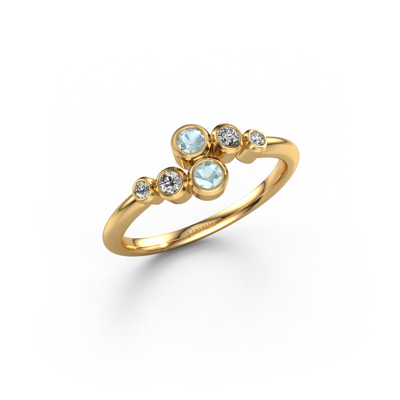 Bild von Ring Lonnie 585 Gold Aquamarin 2.5 mm
